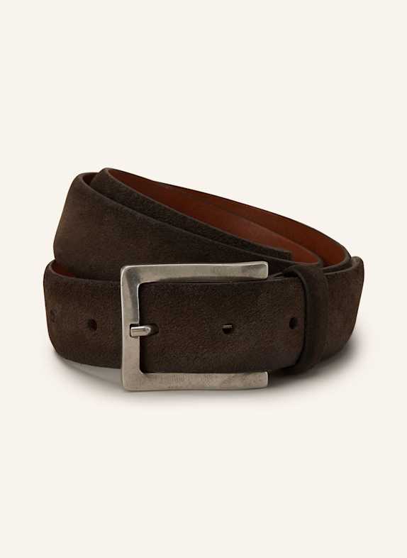 POST & CO Ledergürtel DOUGLAS KHAKI