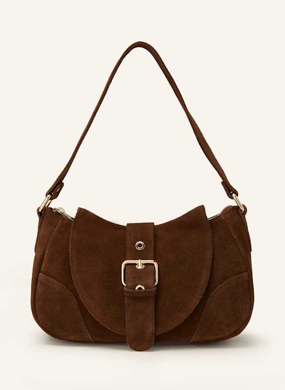 NÚNOO leather drawstring tote bag BROWN
