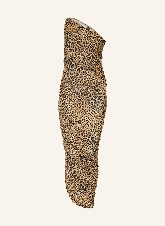 NORMA KAMALI Abendkleid DIANA aus Jersey BEIGE/ BRAUN/ DUNKELBRAUN