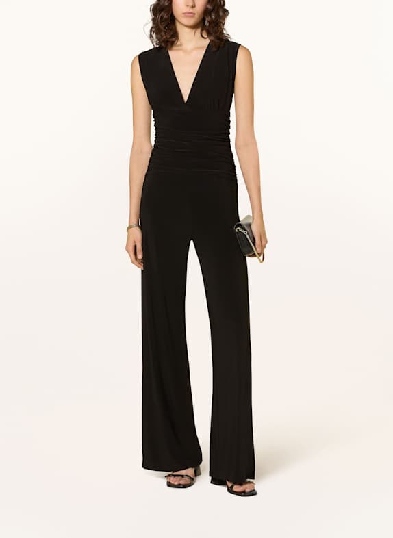 NORMA KAMALI Jersey-Jumpsuit SCHWARZ