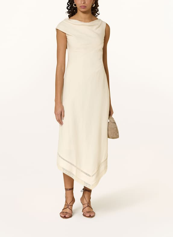 FAITHFULL THE BRAND Kleid ALVA mit Spitze ECRU
