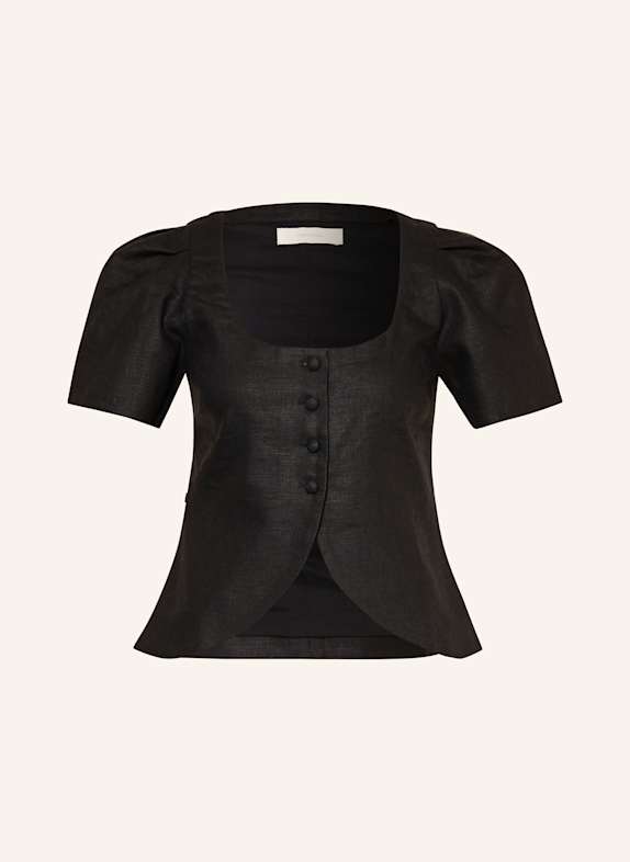 FAITHFULL THE BRAND Blusenshirt EMMA aus Leinen SCHWARZ