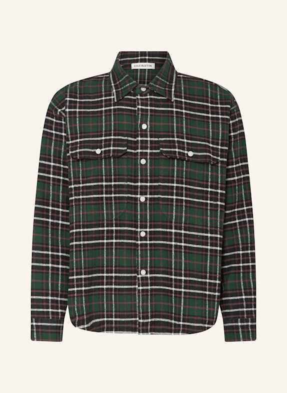 COLE BUXTON Overshirt aus Flanell DUNKELGRÜN/ WEISS/ HELLROT
