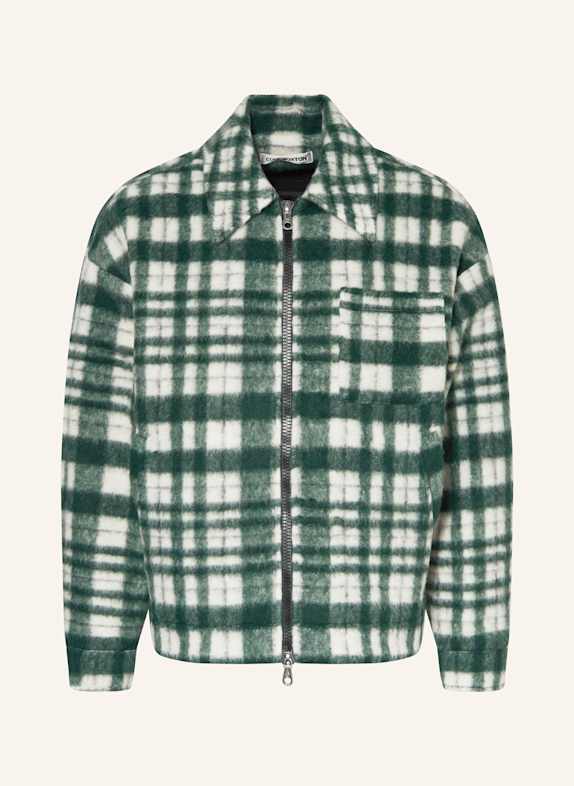 COLE BUXTON Overjacket DUNKELGRÜN/ WEISS