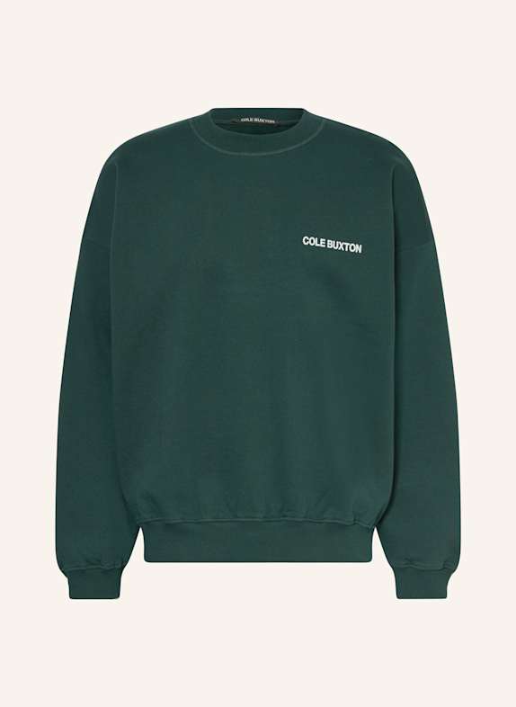 COLE BUXTON Sweatshirt DARK GREEN/ WHITE