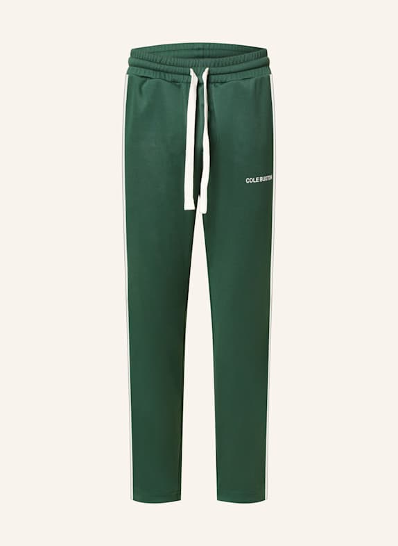 COLE BUXTON Track Pants PIPE mit Galonstreifen DUNKELGRÜN