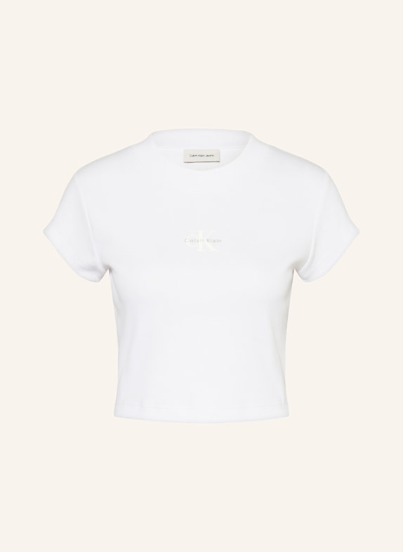 Calvin Klein Jeans Cropped shirt WHITE