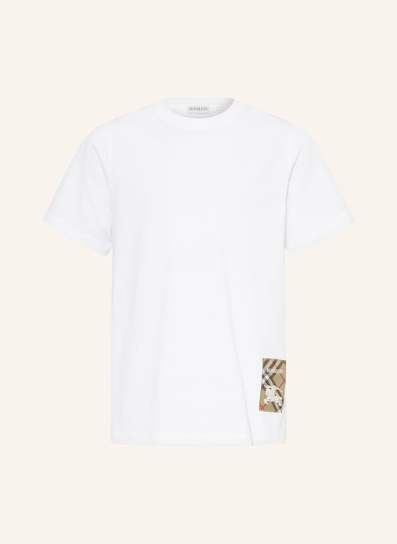 BURBERRY T-Shirt WEISS/ BEIGE