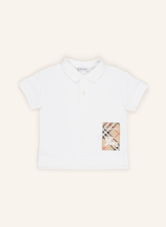 BURBERRY Piqué-Poloshirt WEISS