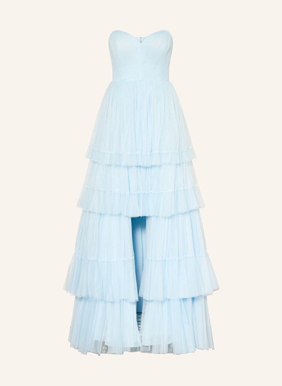 VERA WANG Bandeaukleid ANGERE mit Plissees HELLBLAU