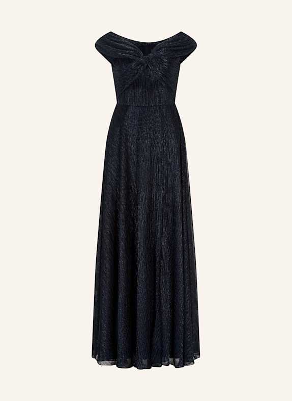 SWING Abendkleid mit Glitzergarn DUNKELBLAU