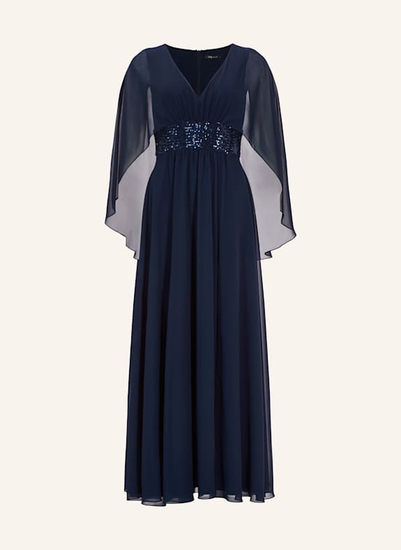 SWING Abendkleid mit Pailletten DUNKELBLAU