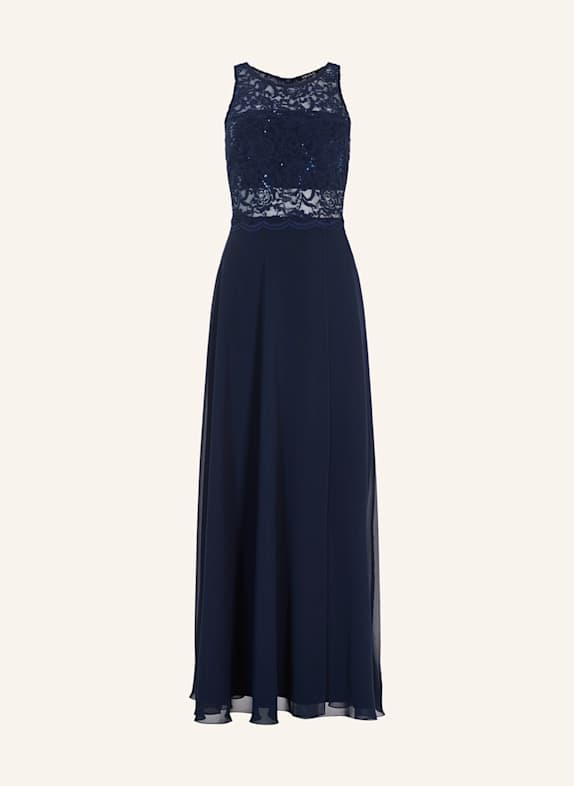 SWING Abendkleid mit Pailletten DUNKELBLAU