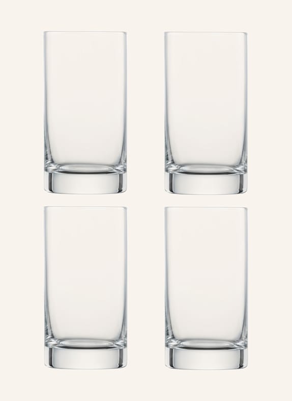 ZWIESEL GLAS Set of 4 drinking glasses TAVORO WHITE