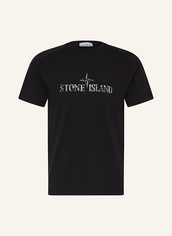 STONE ISLAND T-Shirt SCHWARZ