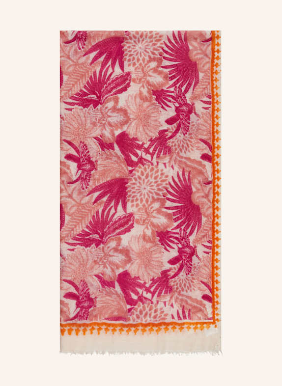 friendly hunting Cashmere-Schal HELLROSA/ PINK/ ORANGE