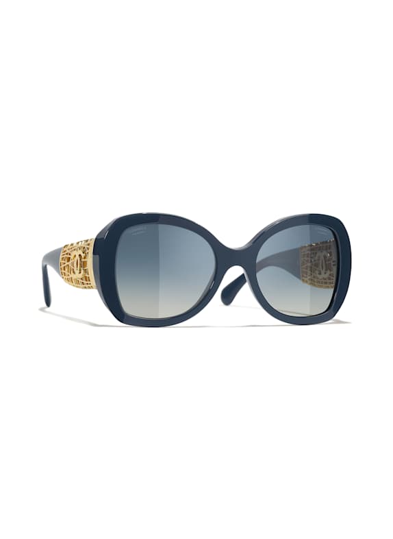 CHANEL Schmetterlingsförmige Sonnenbrille 1790K4 - BLAU