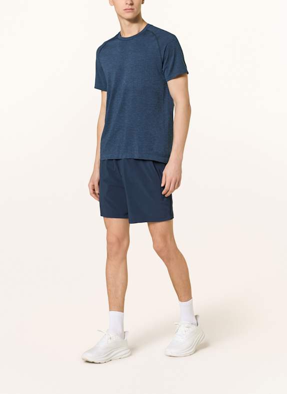 lululemon T-shirt METAL VENT TECH BLAUW / DONKERBLAUW