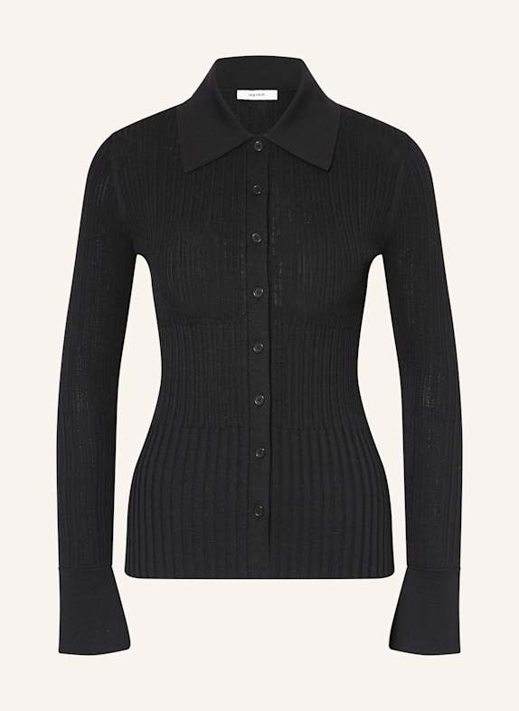 REISS Strickbluse SCHWARZ