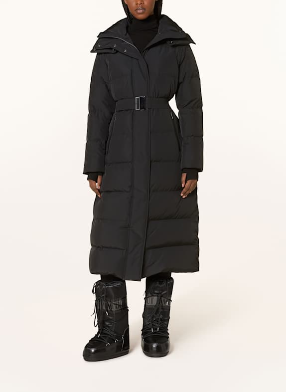 REISS Daunenmantel SCHWARZ