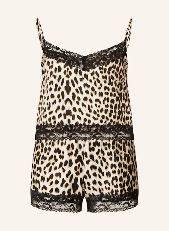OH APRIL Shorty-Schlafanzug DIZZY CREME/ BEIGE/ SCHWARZ