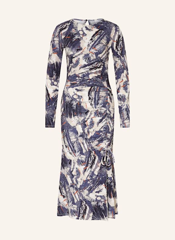 REISS Jerseykleid DUNKELBLAU/ CREME/ BEIGE