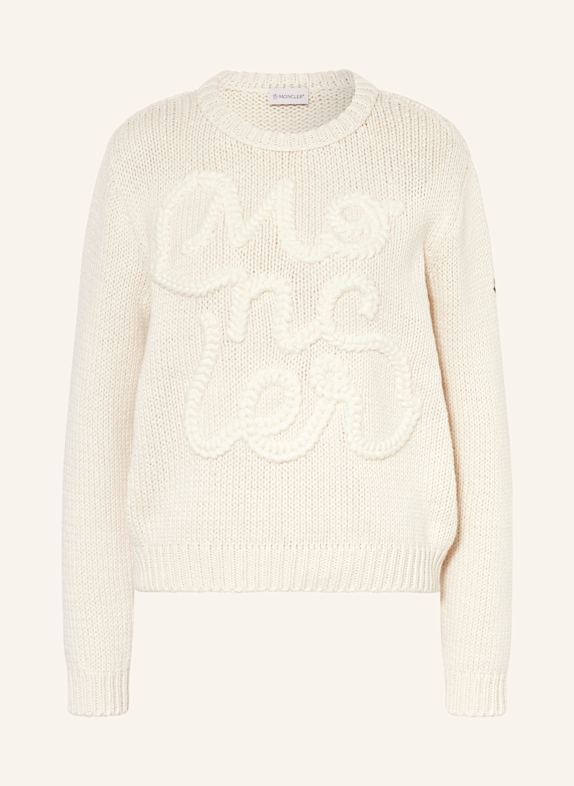 MONCLER Sweter ECRU