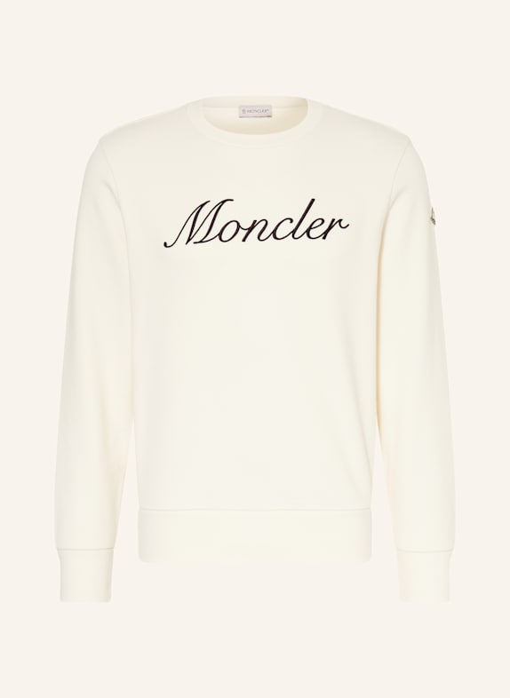 MONCLER Sweatshirt ECRU/ SCHWARZ