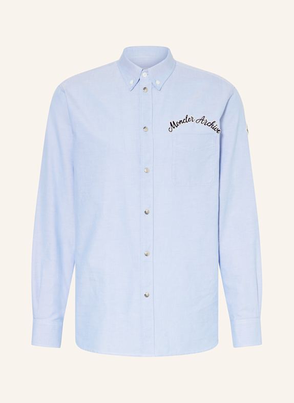 MONCLER Hemd Comfort Fit HELLBLAU