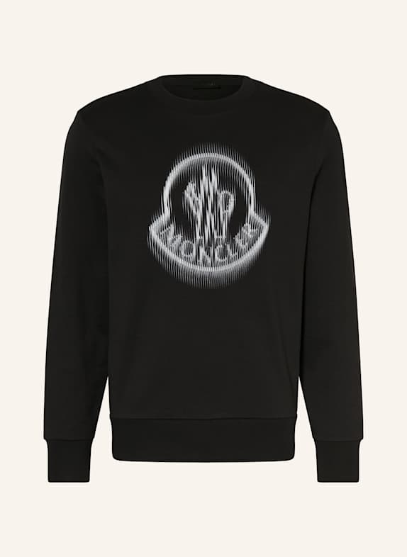 MONCLER Bluza nierozpinana CZARNY/ BIAŁY