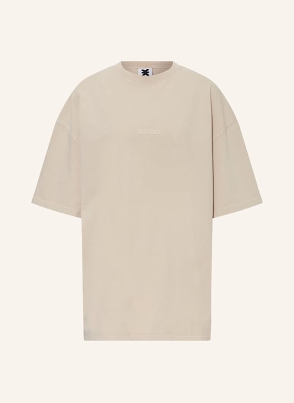 KARO KAUER Oversized tričko UNITY ČERNOŠEDÁ/ ŠEDÁ/ SVĚTLE ŠEDÁ