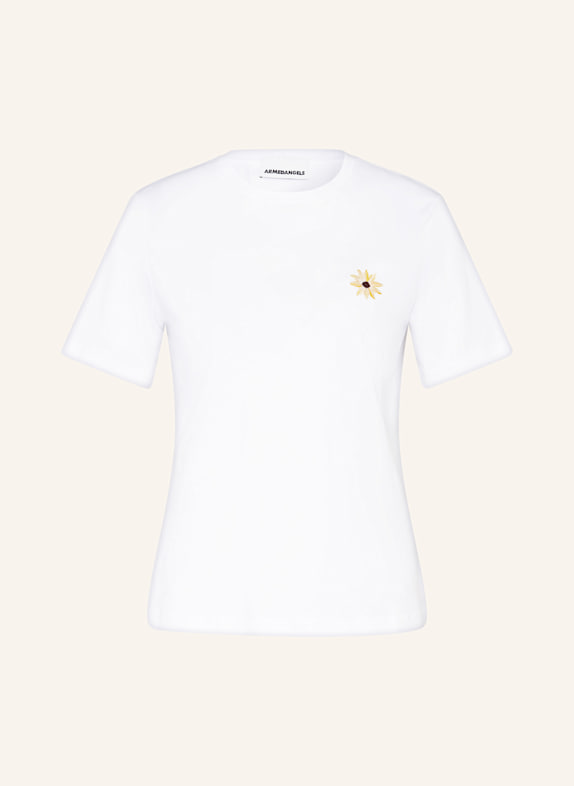 ARMEDANGELS T-Shirt LUALAA FLOWER WEISS
