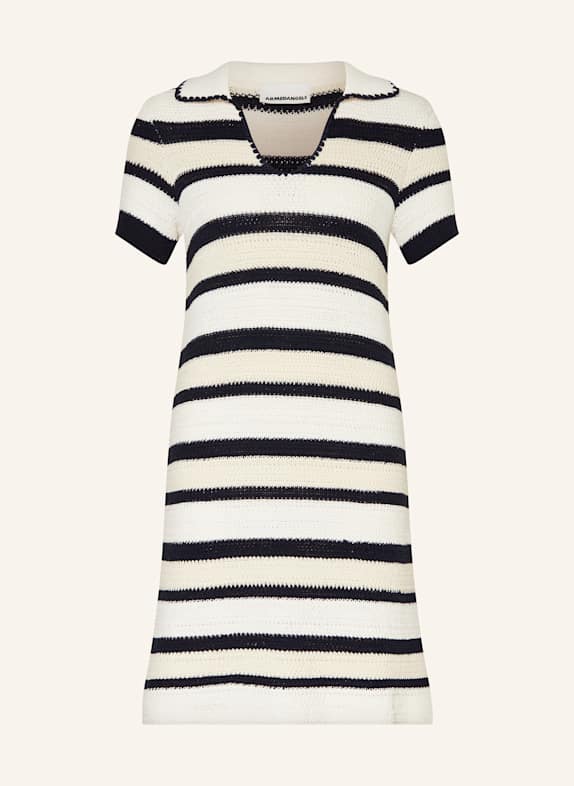 ARMEDANGELS Strickkleid PAOLINAA CREME/ DUNKELBLAU