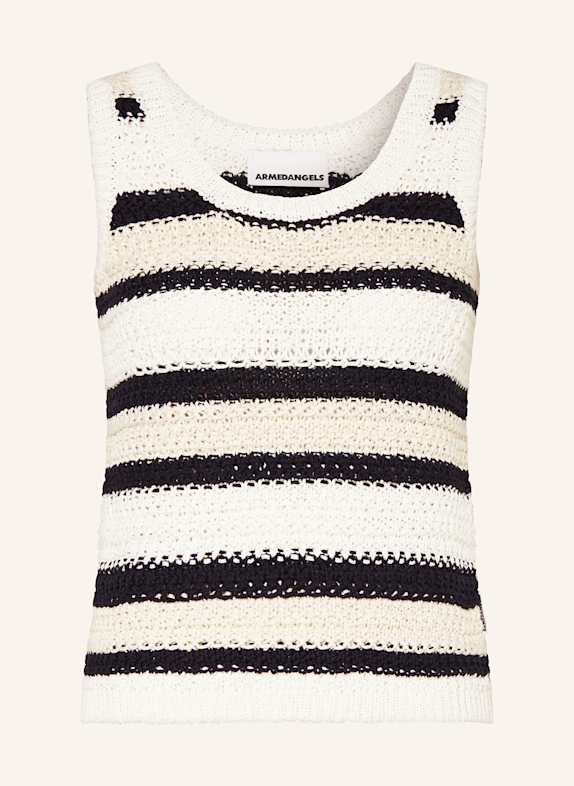 ARMEDANGELS Häkeltop CLAAIRE CREME/ ECRU/ DUNKELBLAU
