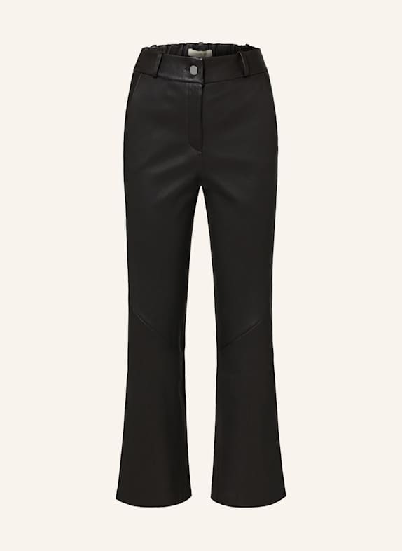 lilienfels Leather trousers BLACK