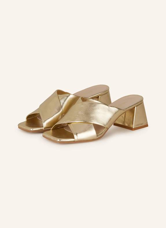 darling harbour Mules GOLD