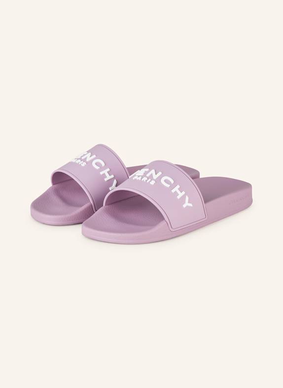 GIVENCHY Pantoletten HELLLILA/ WEISS