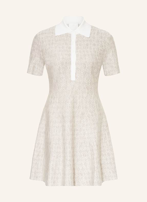 GIVENCHY Strick-Polokleid TAUPE/ WEISS