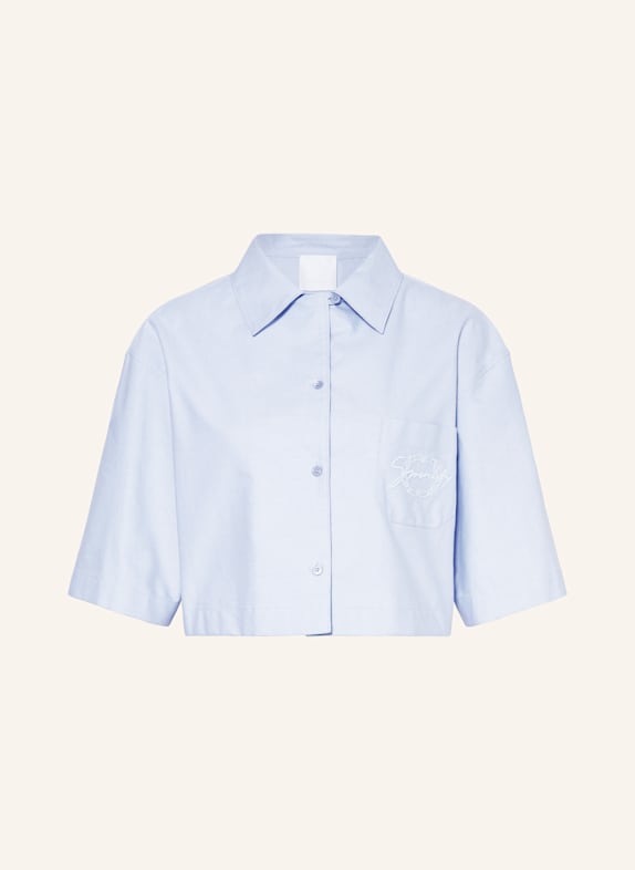 GIVENCHY Cropped-Hemdbluse HELLBLAU