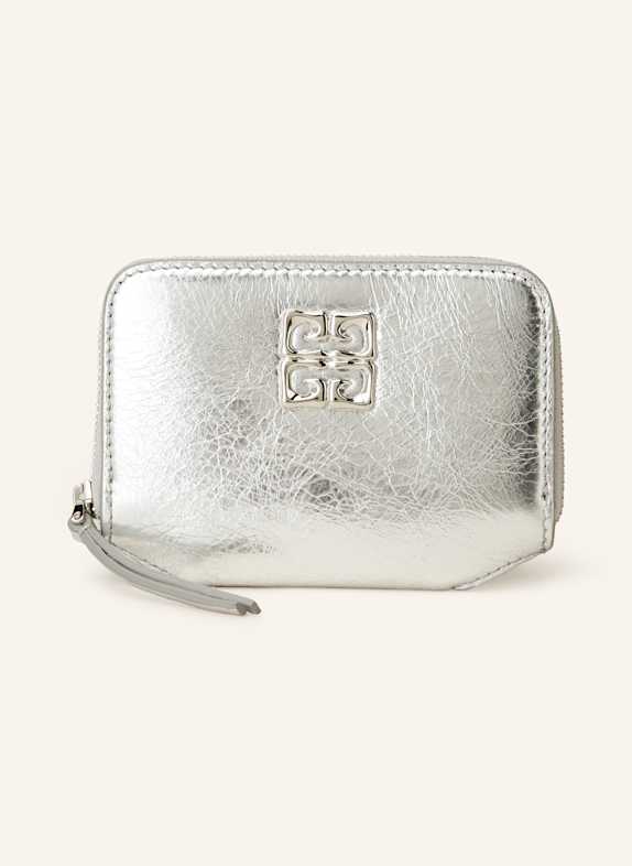 GIVENCHY Geldbörse 4G LIQUID SILBER