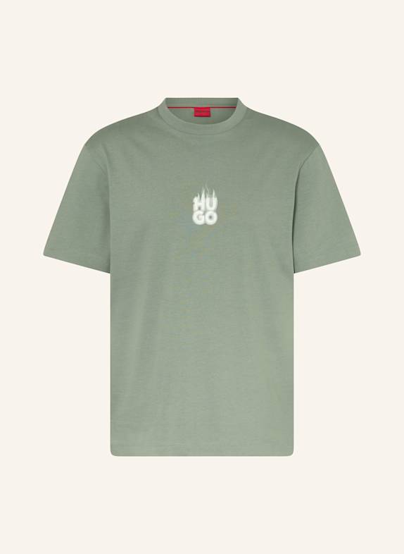 HUGO T-Shirt DALSAR GRÜN