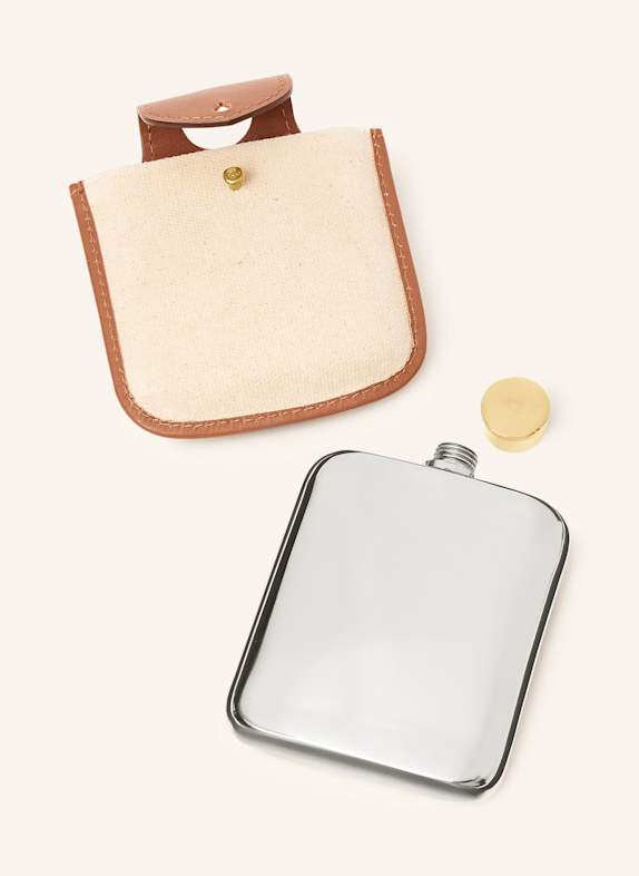 RALPH LAUREN HOME Flachmann GARRETT BRAUN/ SILBER