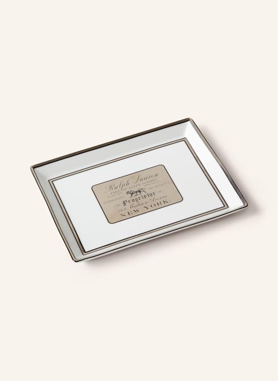 RALPH LAUREN HOME Tablett WINCOTT WEISS/ GRAU