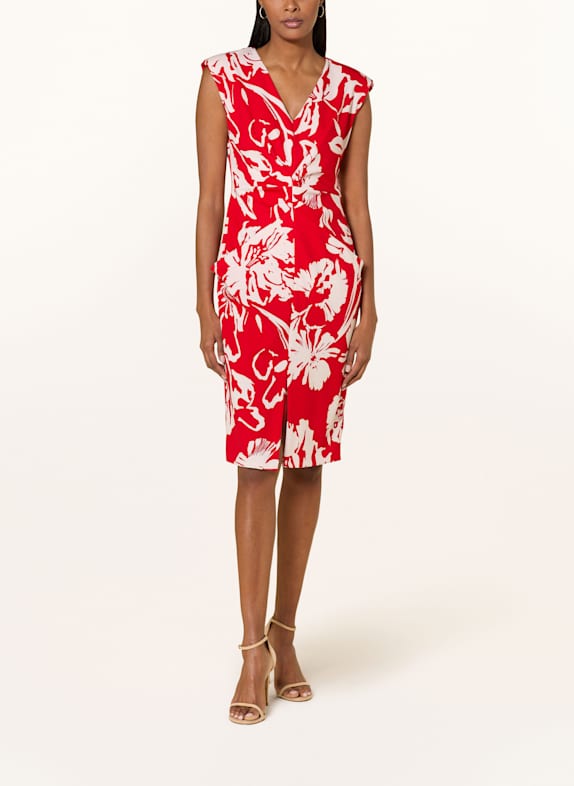 Joseph Ribkoff Etuikleid ROT/ CREME