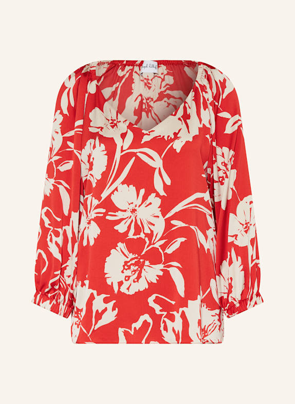 Joseph Ribkoff Blusenshirt aus Satin ROT/ CREME