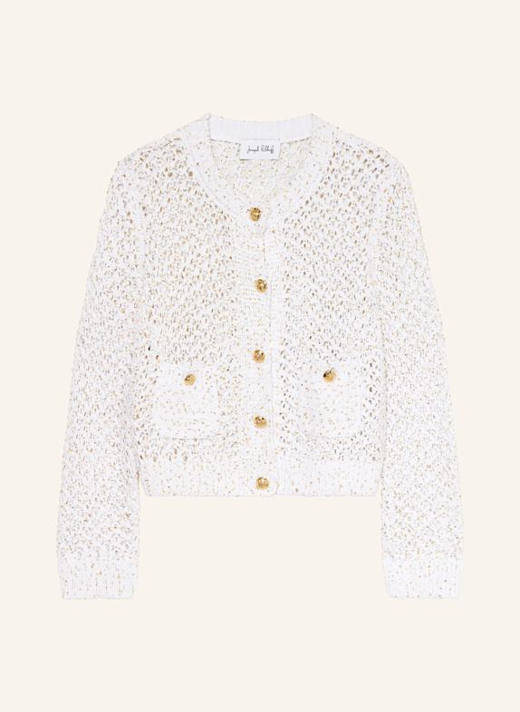 Joseph Ribkoff Strickjacke mit Pailletten WEISS/ GOLD
