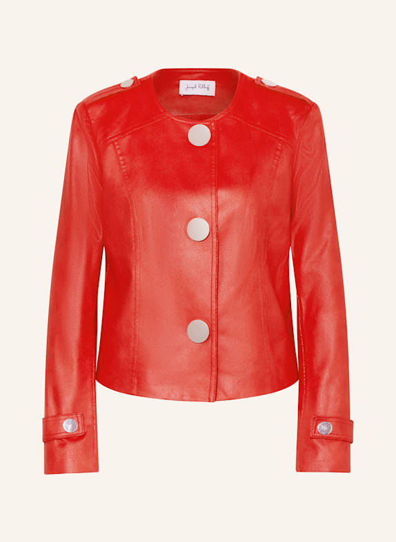 Joseph Ribkoff Jacke in Lederoptik ROT