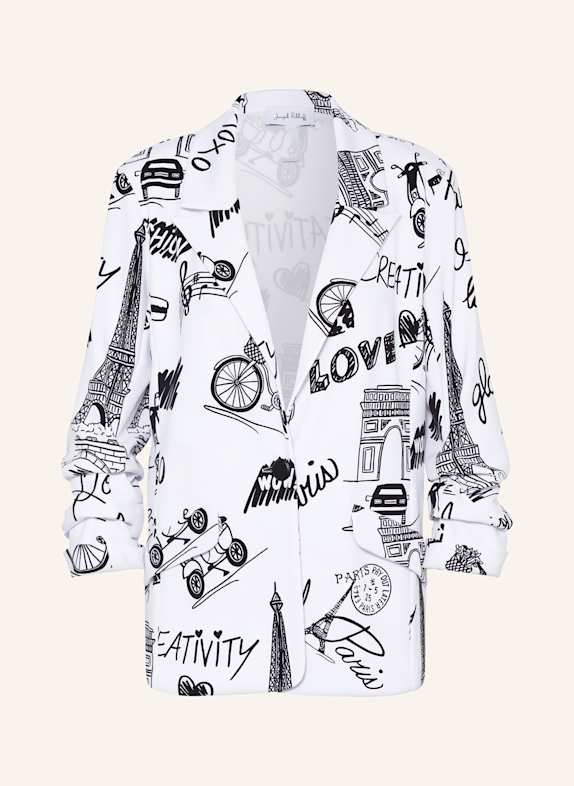 Joseph Ribkoff Jerseyblazer mit 3/4-Arm WEISS/ SCHWARZ