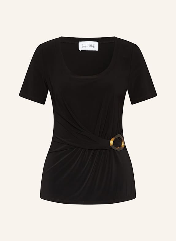 Joseph Ribkoff T-Shirt in Wickeloptik SCHWARZ