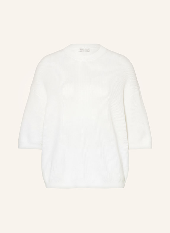 BRUNELLO CUCINELLI Strickshirt WEISS